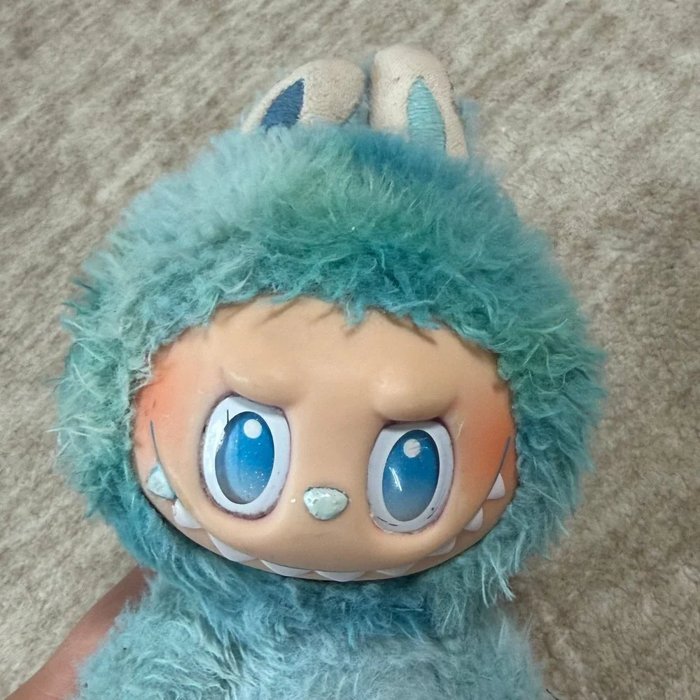 POP MART Labubu Big Into Energy Hope Vinyl Plush Pendant Keychain Blue